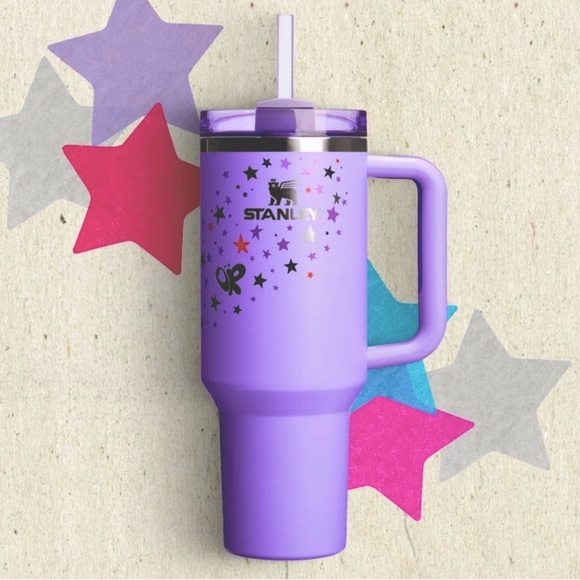 New Limited Stanley Olivia Rodrigo Purple 40 oz Tumbler w free Kitty giftcard - Picture 5 of 16
